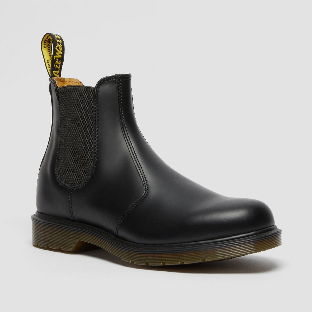 Dr. Martens Smooth Black Leather Chelsea Boots